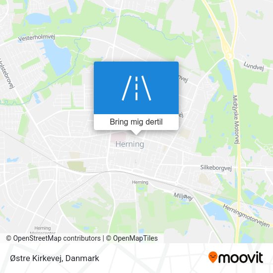 Østre Kirkevej kort
