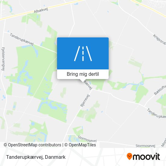 Tanderupkærvej kort