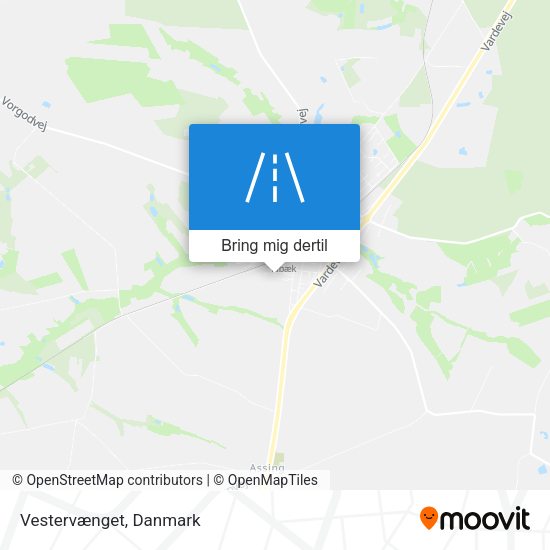 Vestervænget kort