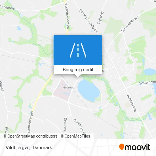 Vildbjergvej kort