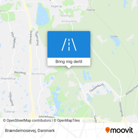 Brændemosevej kort