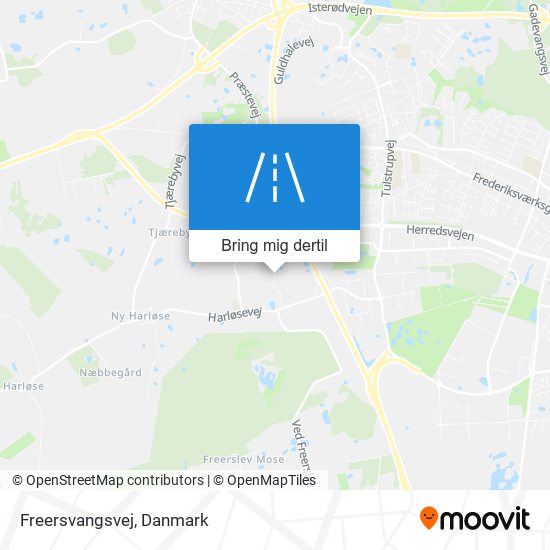 Freersvangsvej kort