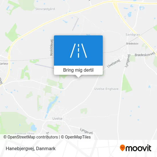 Hanebjergvej kort