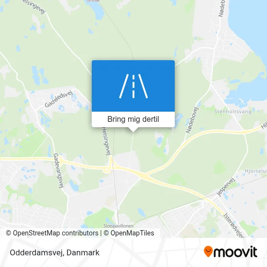 Odderdamsvej kort