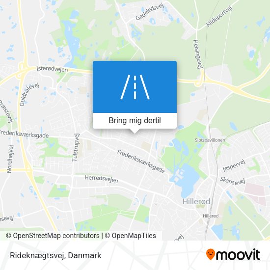 Rideknægtsvej kort