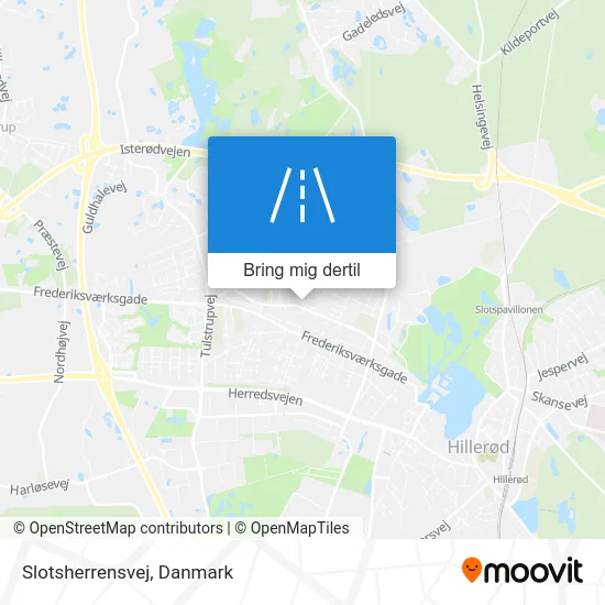 Slotsherrensvej kort