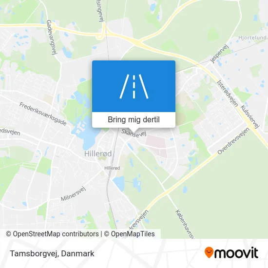 Tamsborgvej kort