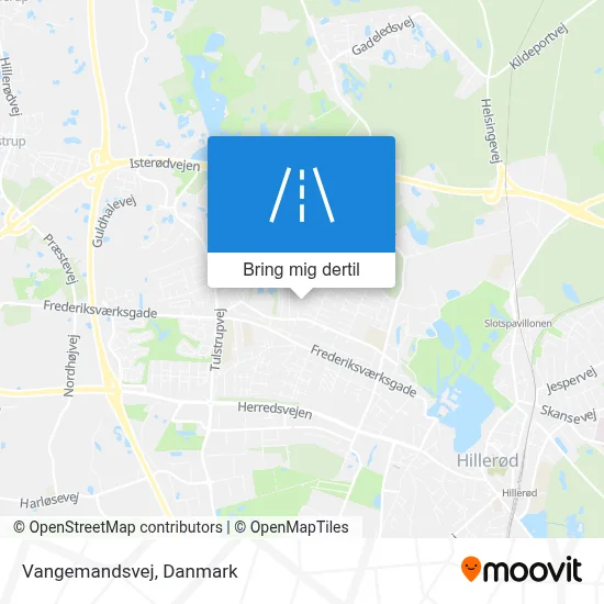 Vangemandsvej kort