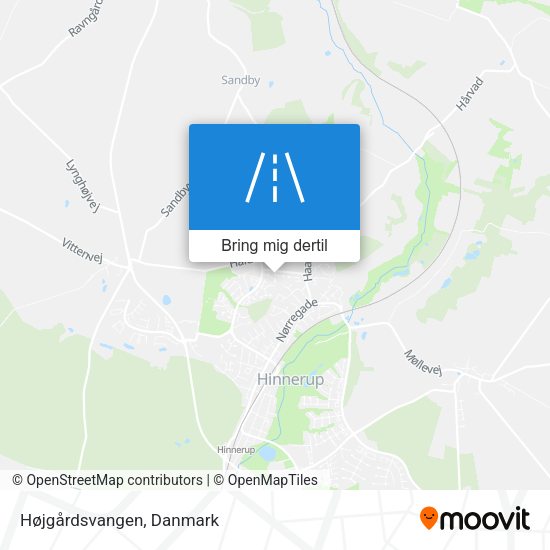 Højgårdsvangen kort