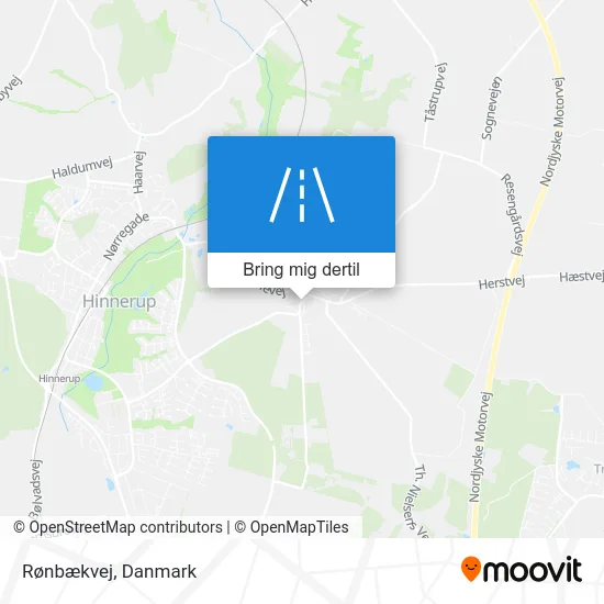 Rønbækvej kort