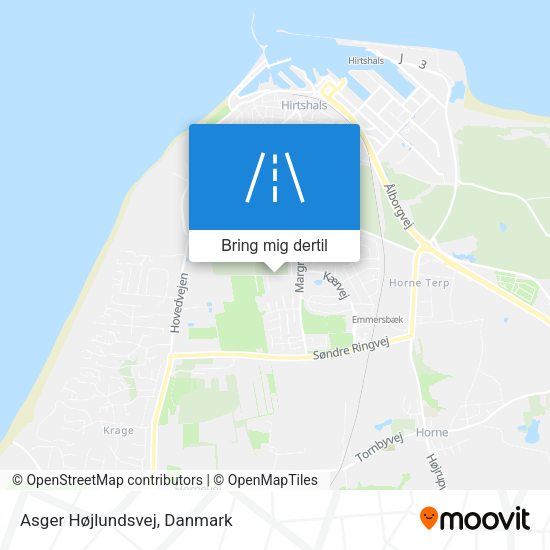 Asger Højlundsvej kort