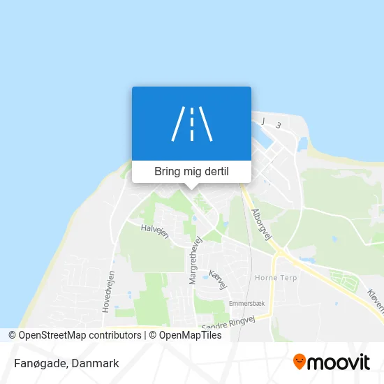 Fanøgade kort