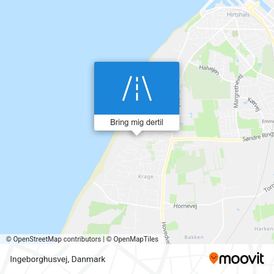 Ingeborghusvej kort