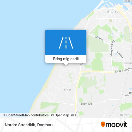 Nordre Strandklit kort