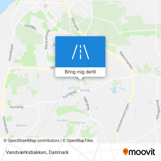 Vandværksbakken kort