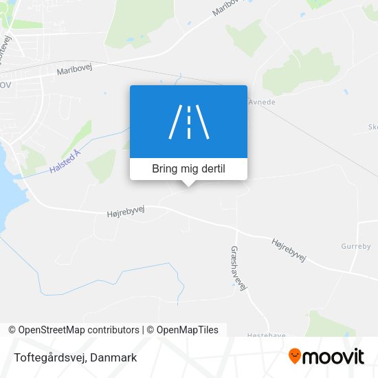 Toftegårdsvej kort