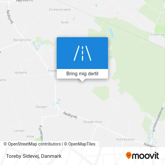 Toreby Sidevej kort