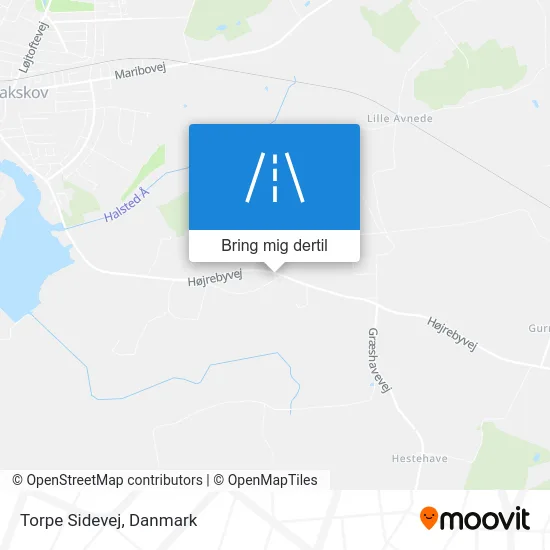 Torpe Sidevej kort