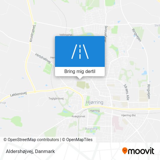 Aldershøjvej kort