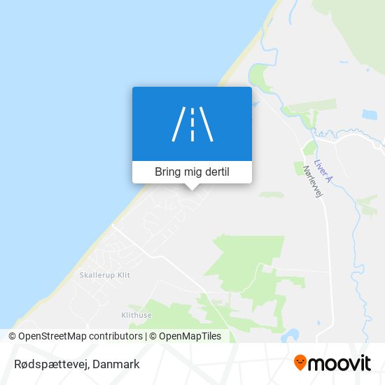Rødspættevej kort