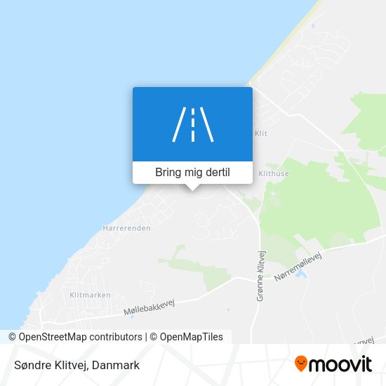 Søndre Klitvej kort