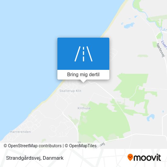 Strandgårdsvej kort