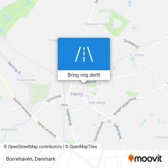 Borrehaven kort