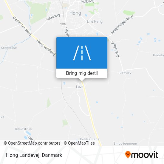 Høng Landevej kort