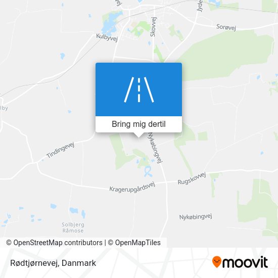 Rødtjørnevej kort