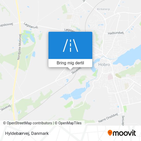 Hyldebærvej kort