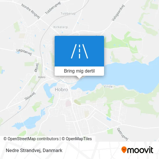 Nedre Strandvej kort