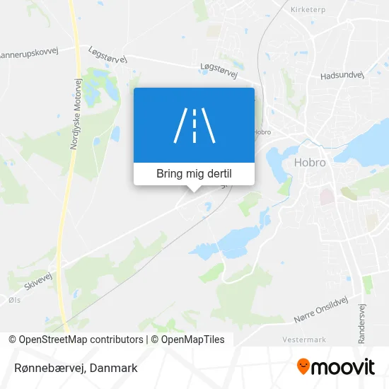 Rønnebærvej kort