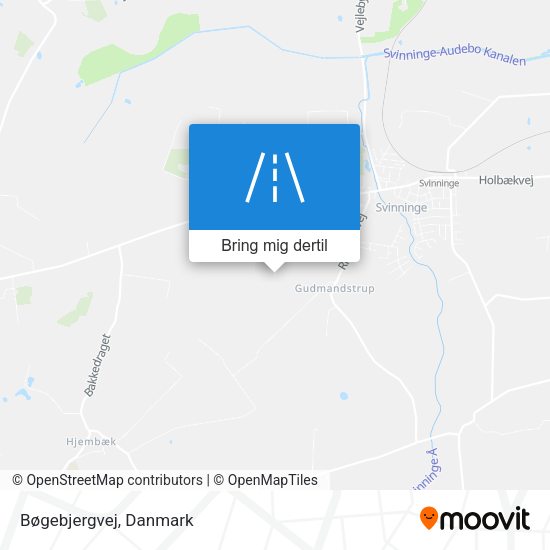Bøgebjergvej kort
