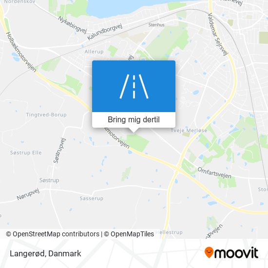 Langerød kort