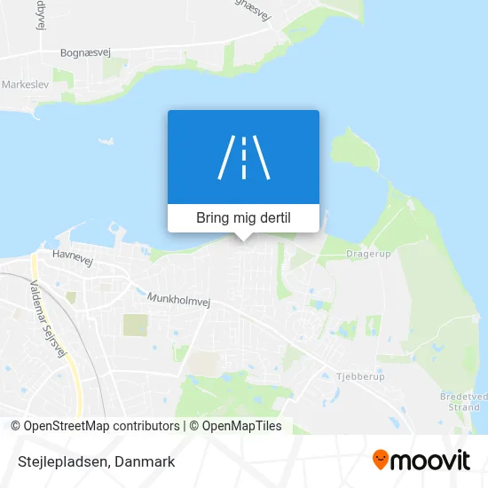 Stejlepladsen kort