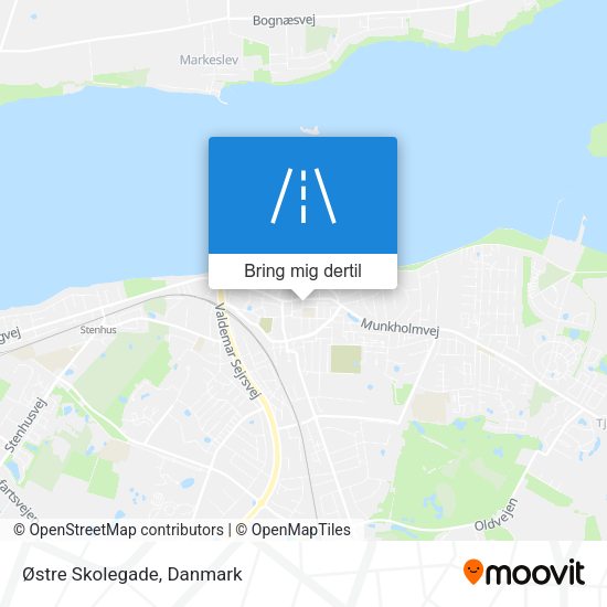 Østre Skolegade kort