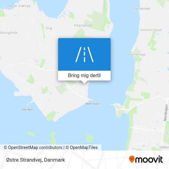 Østre Strandvej kort