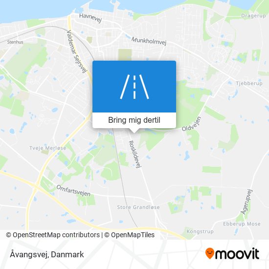 Åvangsvej kort