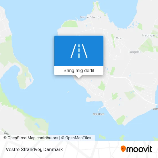 Vestre Strandvej kort