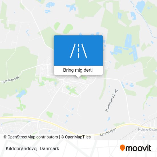 Kildebrøndsvej kort