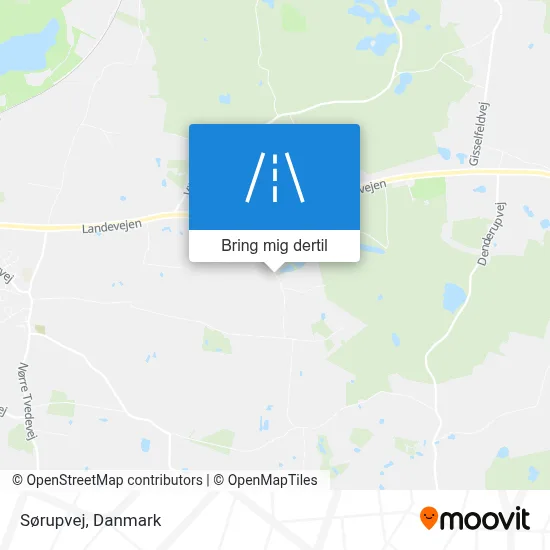 Sørupvej kort