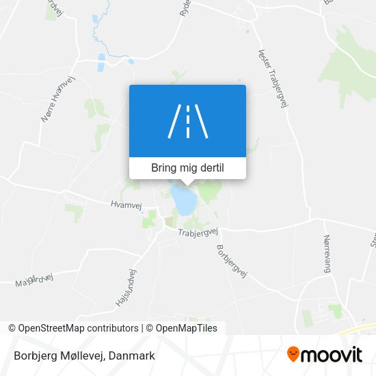 Borbjerg Møllevej kort