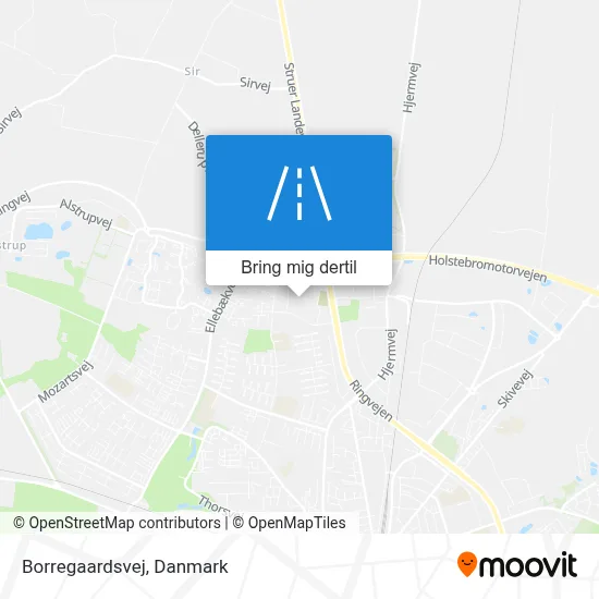 Borregaardsvej kort