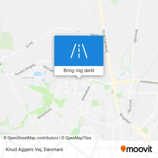 Knud Aggers Vej kort