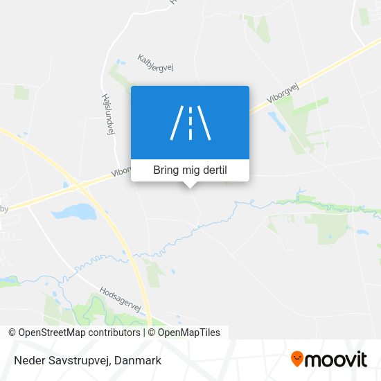 Neder Savstrupvej kort