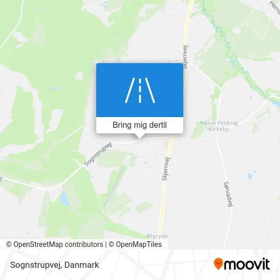 Sognstrupvej kort