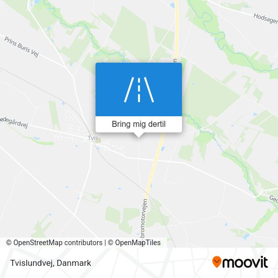 Tvislundvej kort
