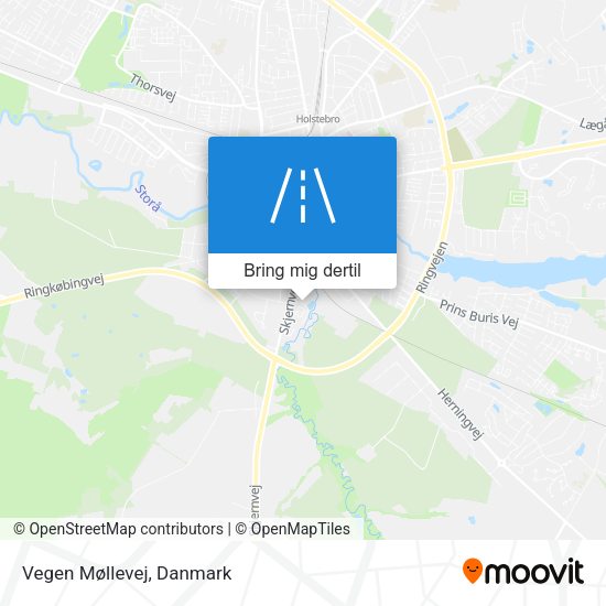 Vegen Møllevej kort