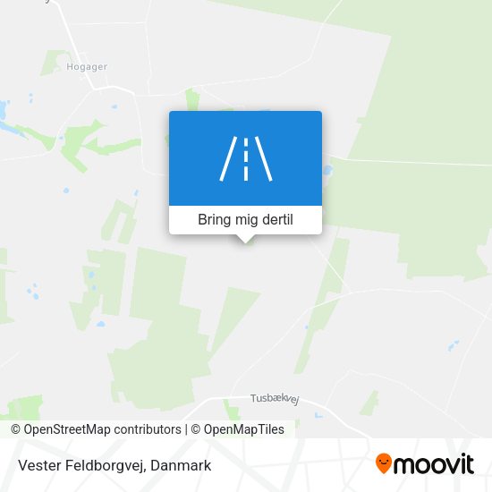 Vester Feldborgvej kort