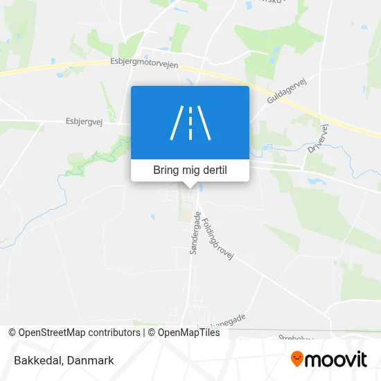 Bakkedal kort